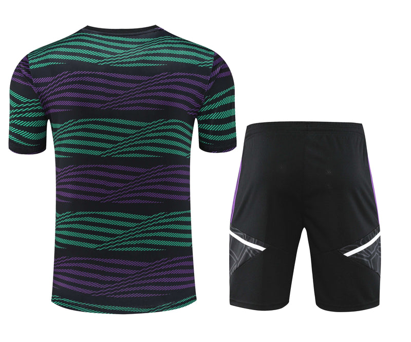 KIT DE TREINO COM MANGA DO REAL MADRID 2023/2024