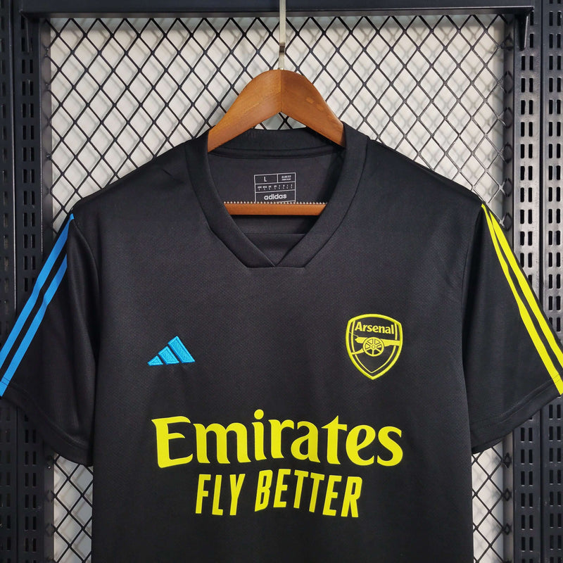 Camisa de treino preta do Arsenal 23-24 Masculina