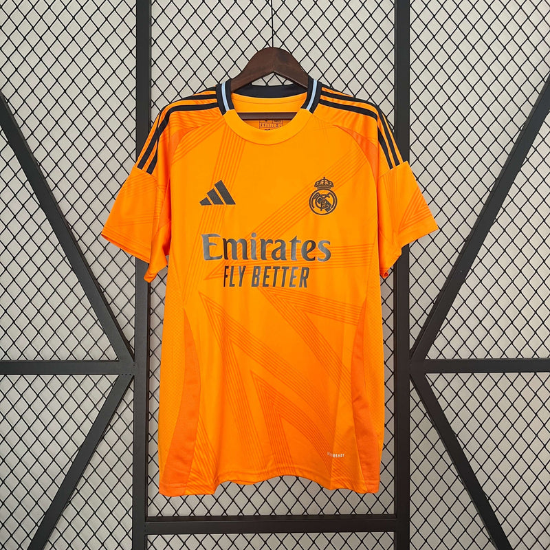 Camisa Real Madrid Away 24/25 Torcedor Adidas Masculina - Laranja