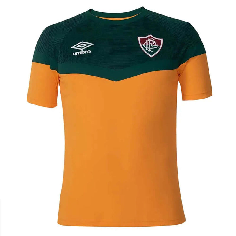 CAMISA FLUMINENSE TREINO LARANJA/VERDE UMBRO 2023 MASCULINA