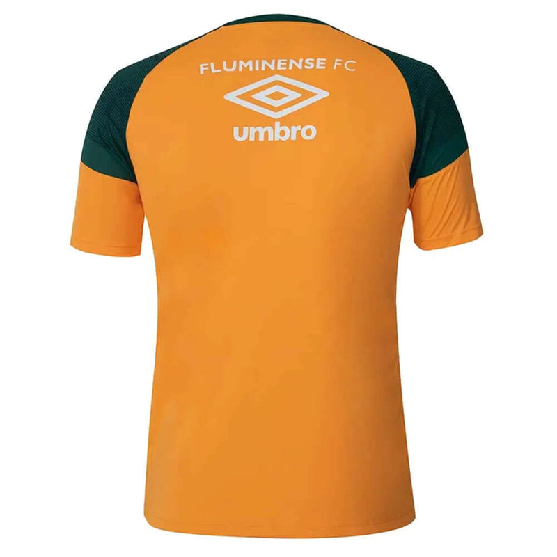 CAMISA FLUMINENSE TREINO LARANJA/VERDE UMBRO 2023 MASCULINA