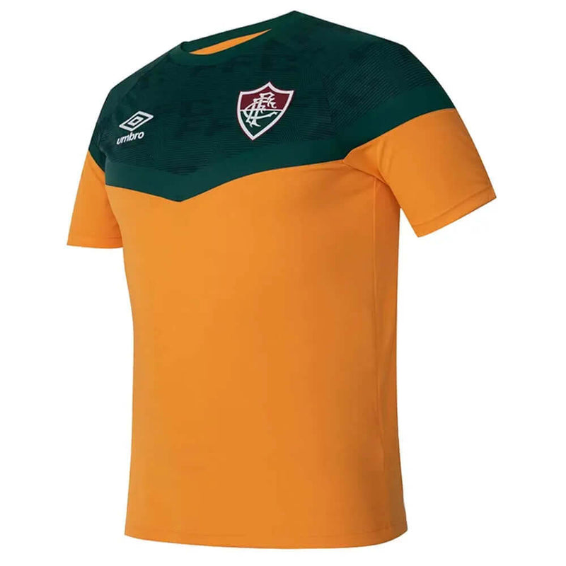 CAMISA FLUMINENSE TREINO LARANJA/VERDE UMBRO 2023 MASCULINA