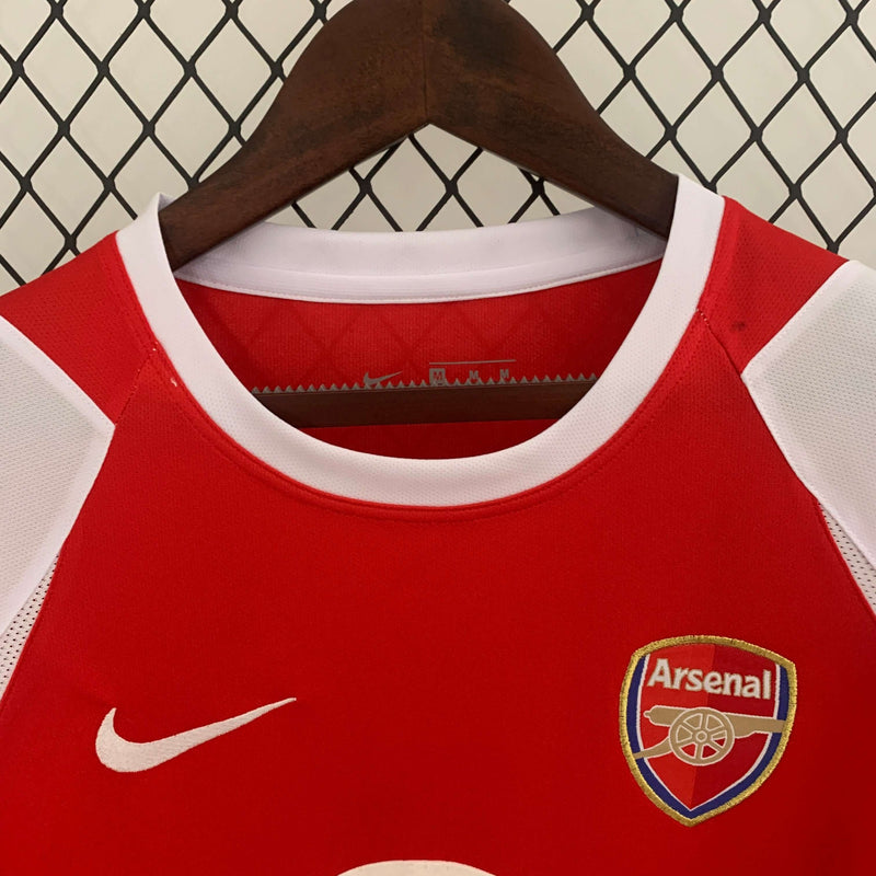 Camisa Manga Longa Retrô Arsenal Home Masculina