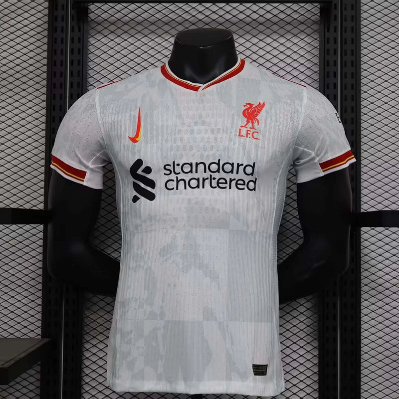 Camisa de futebol Liverpool Third away versão jogador 2024/2025 Masculina