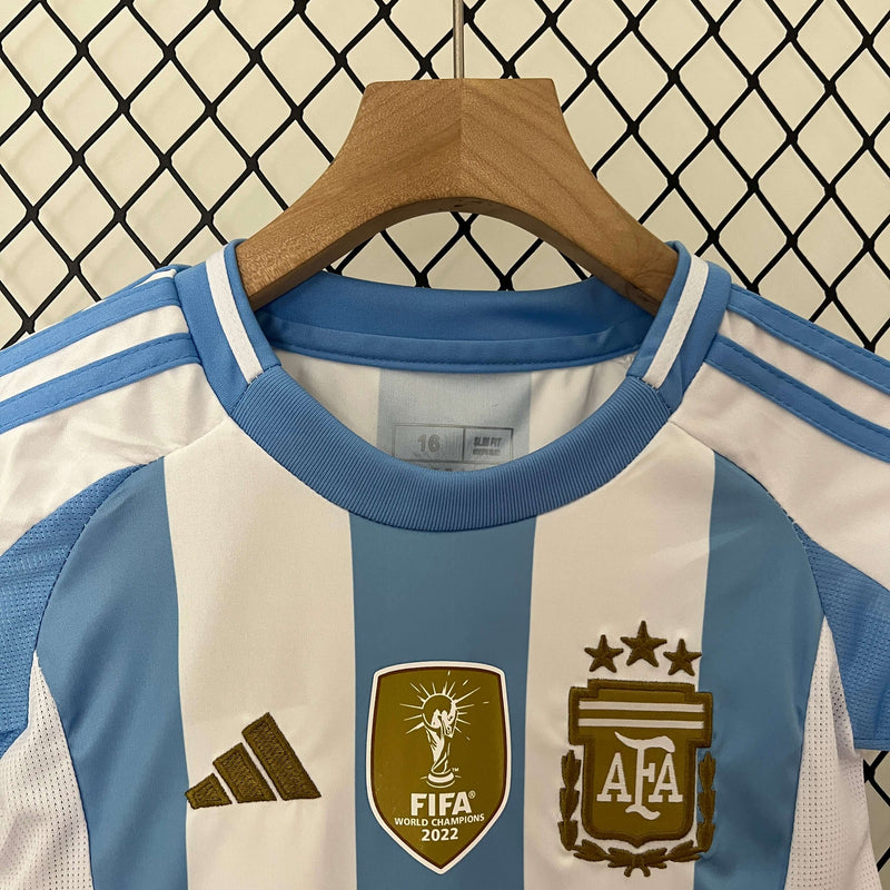 Kit Kids Seleção da Argentina 2024 Home