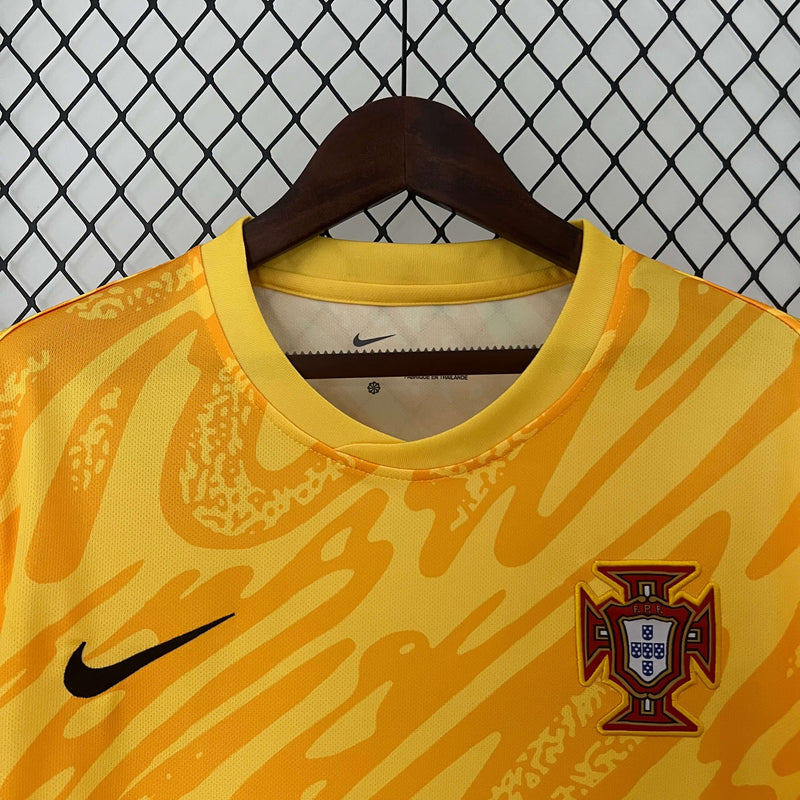 Camisa de Goleiro Seleção de Portugal 2024 Yellow Masculina