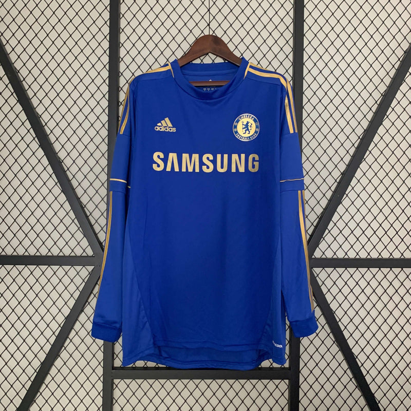 Camisa Manga Longa Retrô Chelsea 12/13 Home Masculina