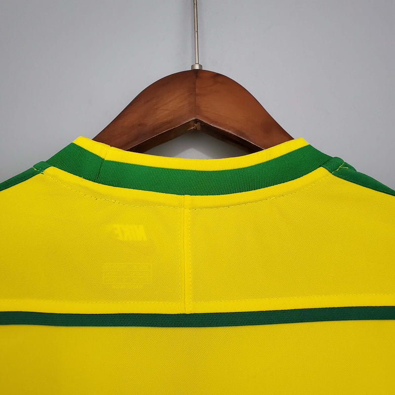 Camisa Retrô Brasil 1998 home Masculina