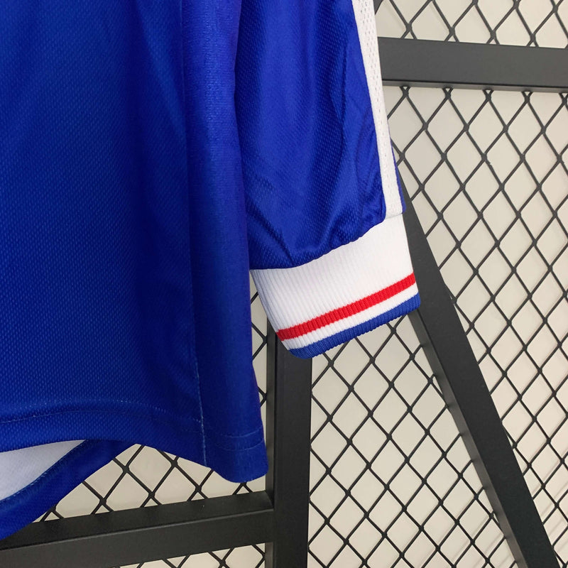 Camisa Manga Longa Retrô França 1998 Home Masculina