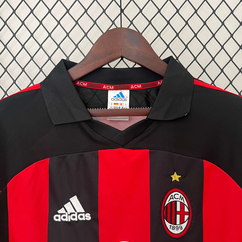 Camisa Retrô AC Milan 2001/2002 Home Masculina