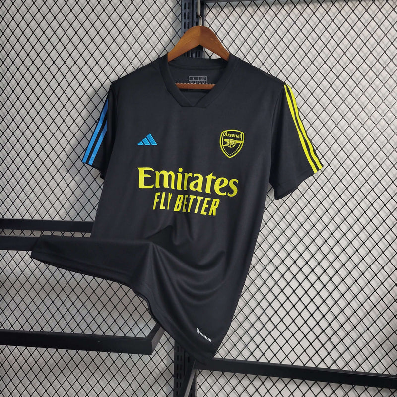 Camisa de treino preta do Arsenal 23-24 Masculina