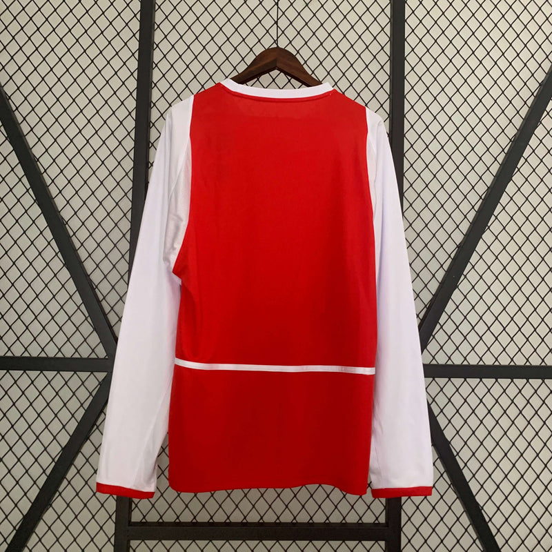 Camisa Manga Longa Retrô Arsenal Home Masculina