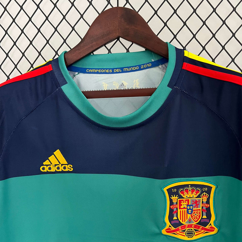 Camisa de Goleiro da Spain 2010 Retro Masculina