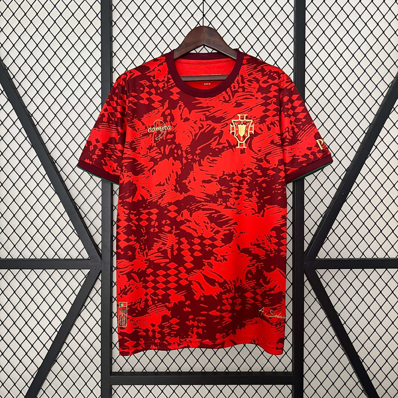 Camisa de Portugal Treino 2024 Wear Red Masculina