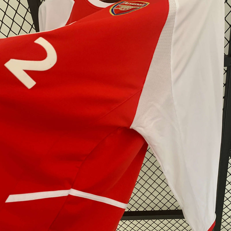 Camisa Manga Longa Retrô Arsenal Home Masculina