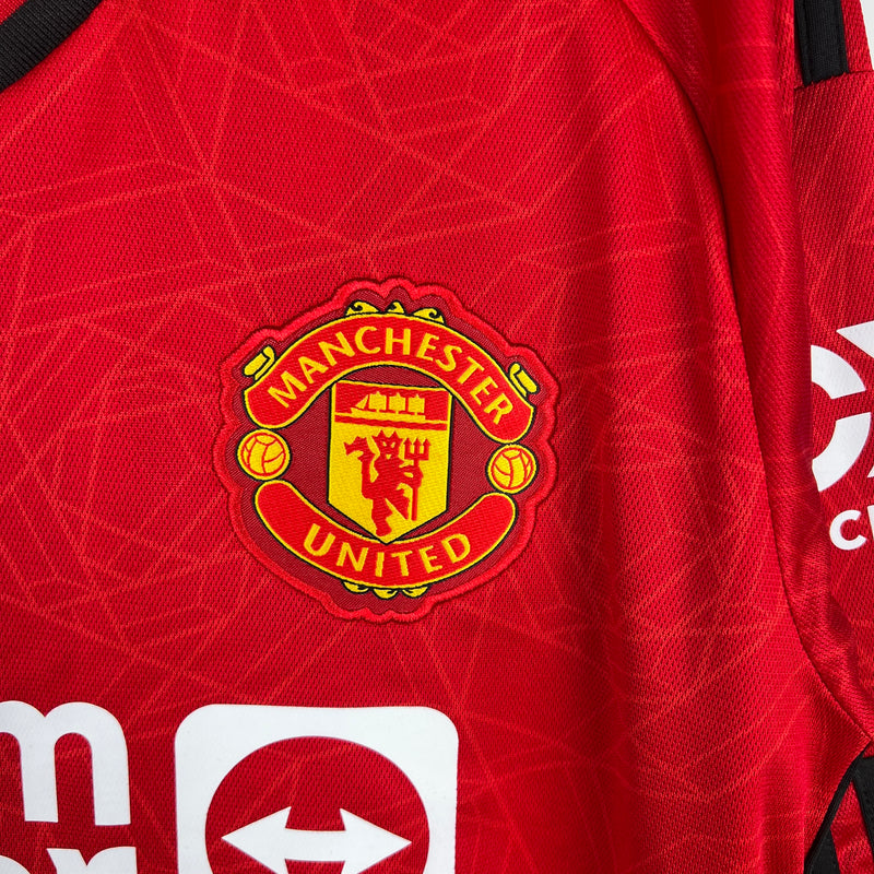 Camisa Manga Longa Manchester United 23/24 Home Masculina