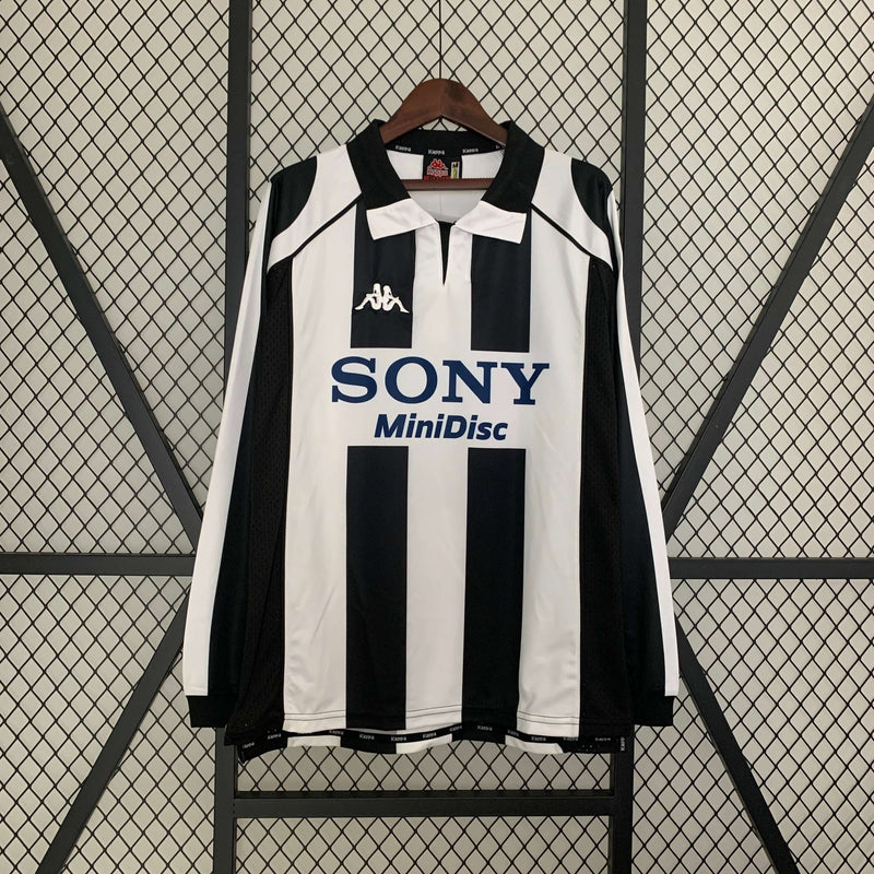 Camisa Manga Longa Retrô Juventus 97/98 Home Masculina