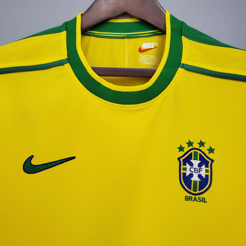 Camisa Retrô Brasil 1998 home Masculina