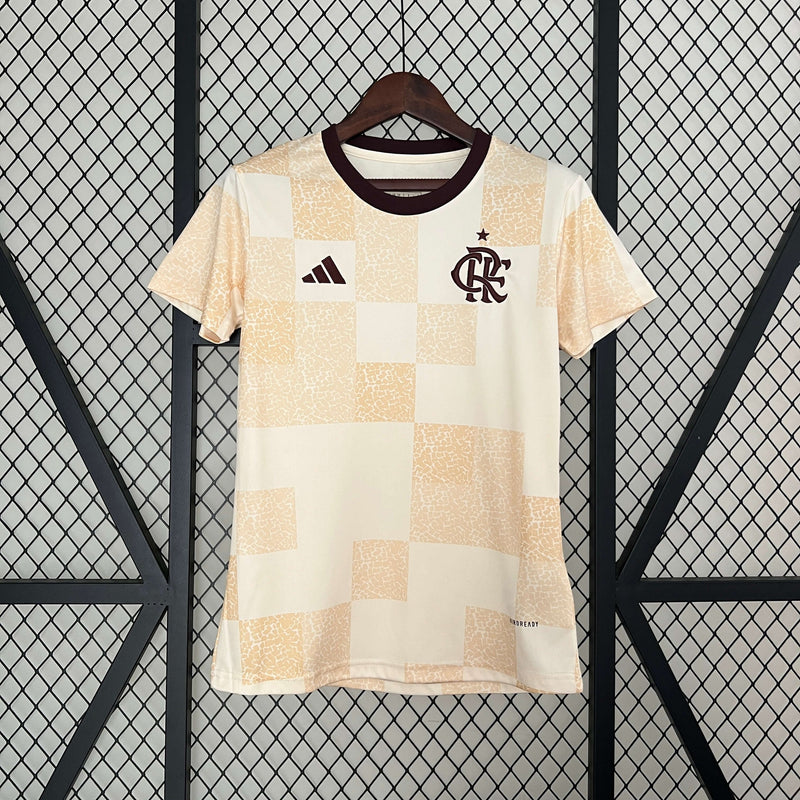 Camisa Flamengo Pré Jogo 2024/2025 Adidas Feminina