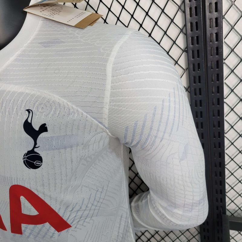 Camisa Manga Longa Tottenham Hotspur 23-24 Versão Jogador Home Masculino