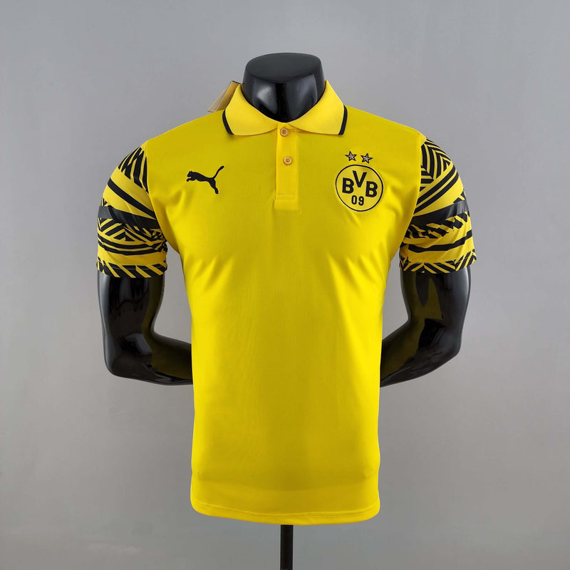 Camisa POLO Borussia Dortmund 22/23 Player amarela Masculina