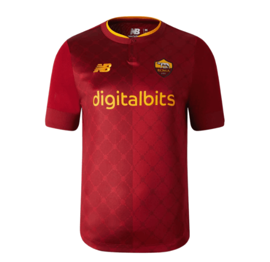 Camisa Roma Home 22/23 Torcedor New Balance Masculina - Vermelho