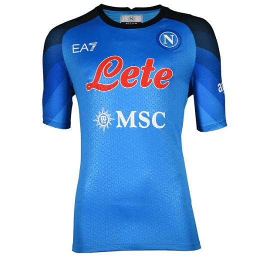 Camisa Napoli Home 22/23 Torcedor EA7 Masculina - Azul