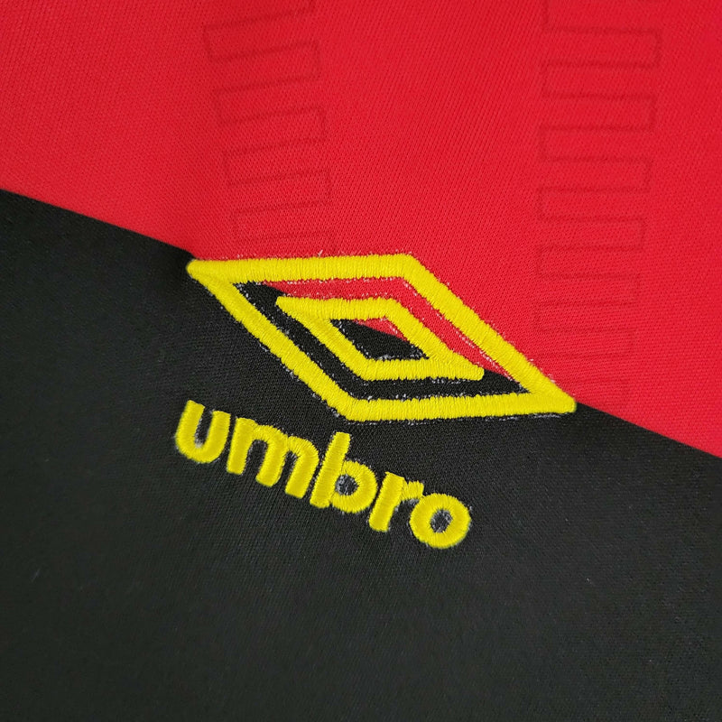 Camisa Sport Recife I 22/23 Torcedor Umbro Feminina - Vermelha e Preto