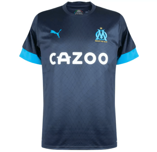 Camisa Marseille Away 22/23 Torcedor Puma Masculina - Azul marinho