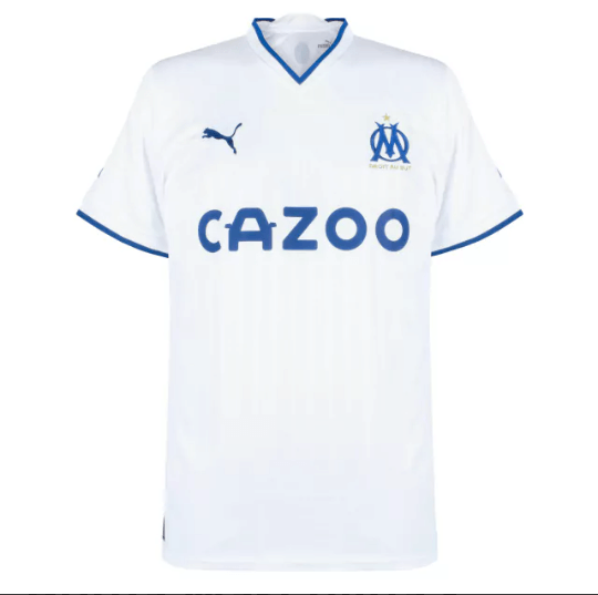 Camisa Marseille Home 22/23 Torcedor Puma Masculina - Branca