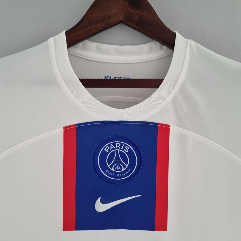 Camisa Paris Saint Germain - PSG Third 22/23 Torcedor Nike Feminina - Branca