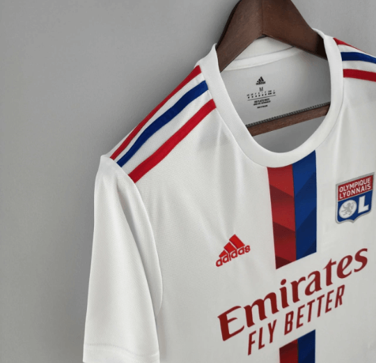 Camisa Lyon Home 22/23 Torcedor Adidas Masculina - Branco