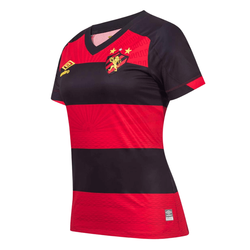 Camisa Sport Recife I 22/23 Torcedor Umbro Feminina - Vermelha e Preto