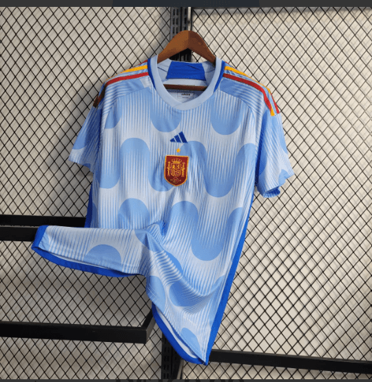 Camisa Seleção da Espanha Away 22/23 Torcedor Adidas Masculina - Azul