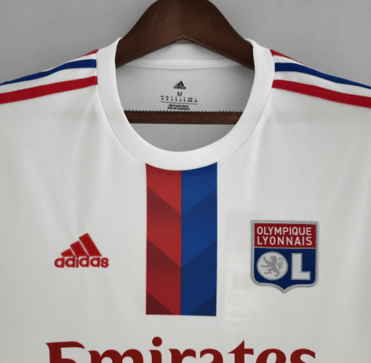 Camisa Lyon Home 22/23 Torcedor Adidas Masculina - Branco